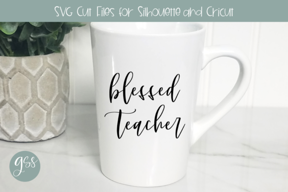 Blessed Teacher SVG File: A Graphics Asset for Crafts and Content Creators