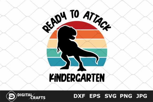 Ready to Attack Kindergarten, School SVG: A Vibrant Graphic Design Asset for Creative Crafts