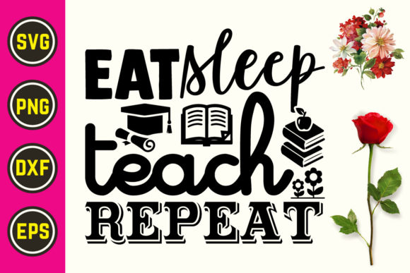Teacher SVG Cutting File 06 for Crafts and Graphics