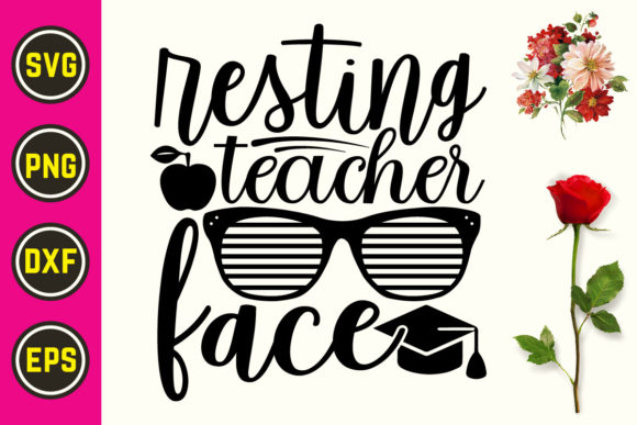 Teacher SVG Cutting File 17: A Versatile Graphic Design Asset for Crafts and Creative Projects