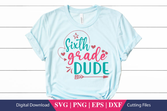 Using Sixth Grade Dude School SVG File in Real Crafting Projects
