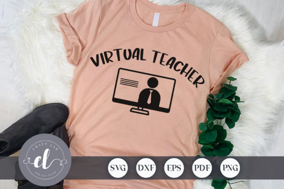 Virtual Teacher SVG Cut File: A Versatile Graphic for Crafts